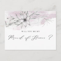 Dreamy Floral | Maid of Honour Postcard
