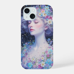 Dreamy Floral Portrait iPhone Case