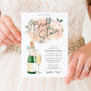Dreamy Floral V2 Bridal Shower Invitation