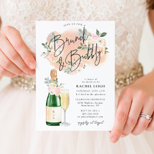 Dreamy Floral V2 Brunch & Bubbly Invitation