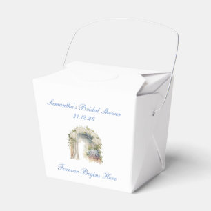 Dreamy Floral Wedding Favour Box