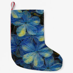 Dreamy flowers in Vincent Van Gogh art style. Arti Small Christmas Stocking