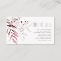 Dreamy Foliage Wishing Well V3 Burgundy ID817