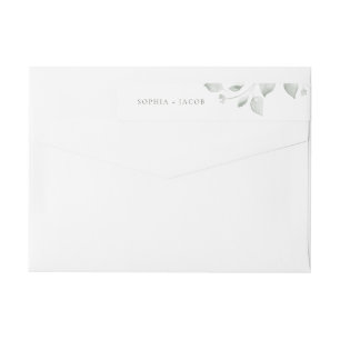 Dreamy Foliage Wrap Around Label