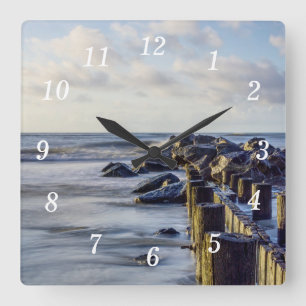 Dreamy Folly Seawall Wall Clock