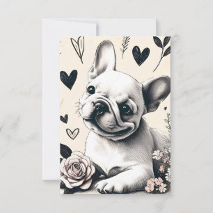 Dreamy Frenchie Thank You Card
