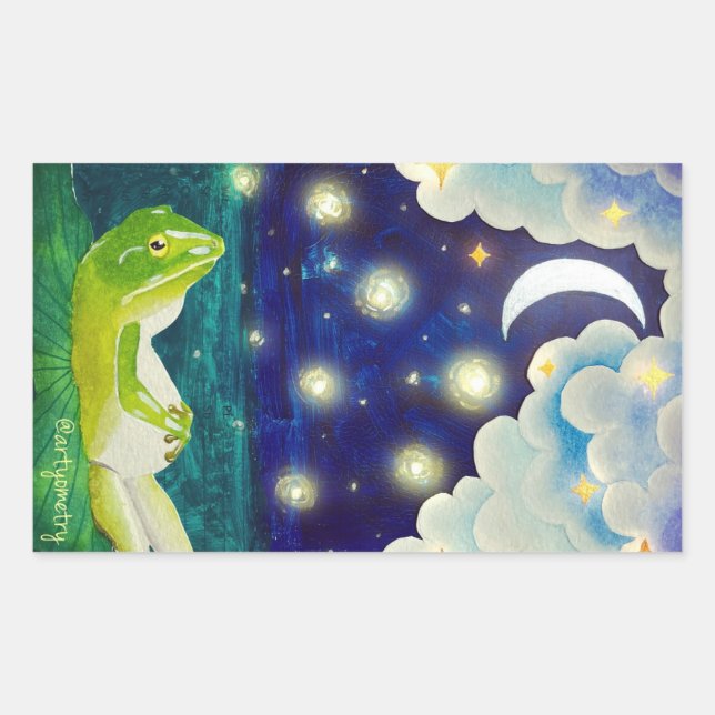 Dreamy Frog Sticker (Front)