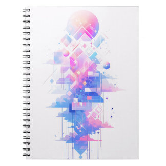 Dreamy Geometric Skyscape Notebook