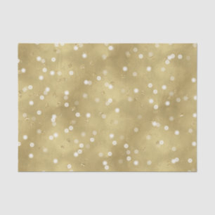 Dreamy Gold Bokeh Confetti Tissue Paper