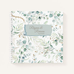 Dreamy Greenery Pattern Green/Blue ID817 Notebook