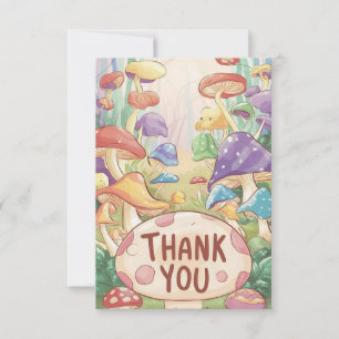 Dreamy Greeting Mushroom Thank You Card