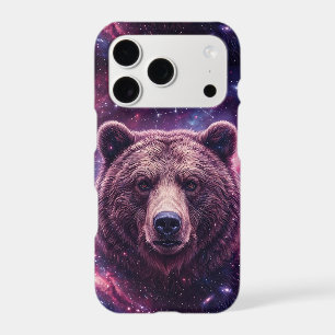 Dreamy Grizzly Bear Stars iPhone 17 Case