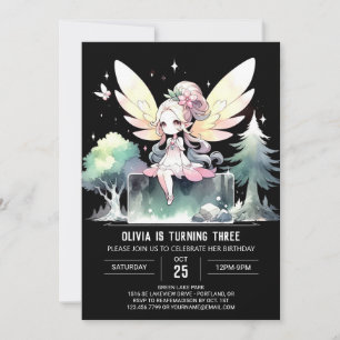 Dreamy Happy Fairy Birthday Invitation