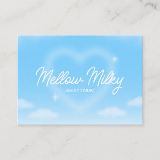 Dreamy Heart Cloud Sky Business Card