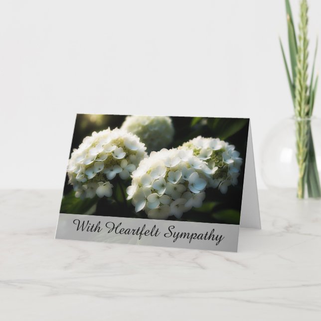 *~* Dreamy Hydrangia TV2 Sympathy Love Light Card (Front)