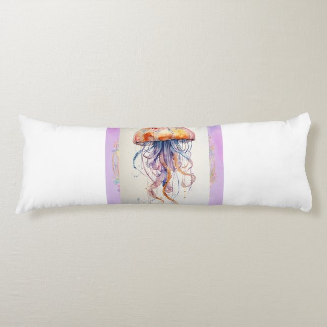 "Dreamy Jellyfish Body Pillow: Dive into Comfort!" Body Pillow (Front)