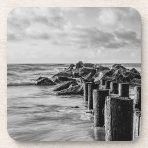 Dreamy Jettie Grayscale Coaster