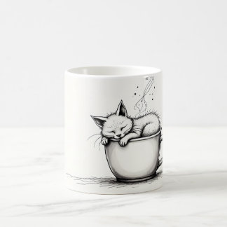 Dreamy Kitten in a Cup