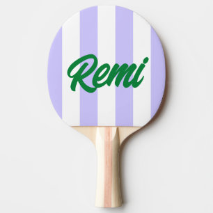 Dreamy Lavender and Emerald Ping Pong Paddle