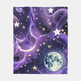 Dreamy Lavender Celestial Moon Blanket – Luxury Se