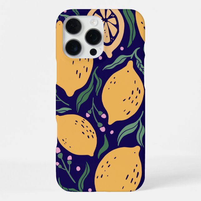 Dreamy Lemons iPhone Case (Back)