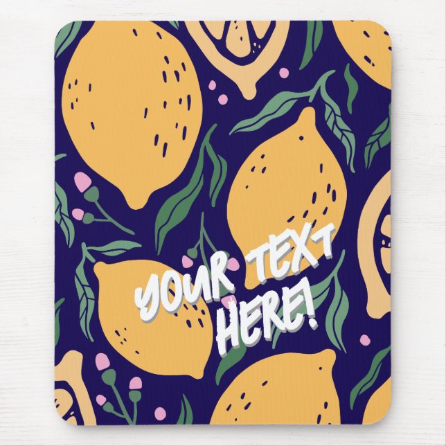 Dreamy Lemons Mouse Pad (Front)