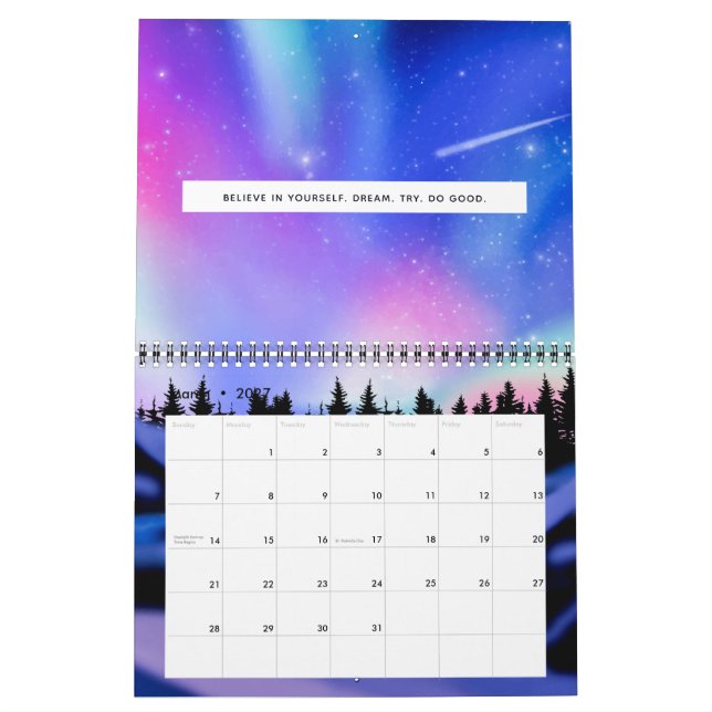 Dreamy Lights Calendar (Mar 2027)