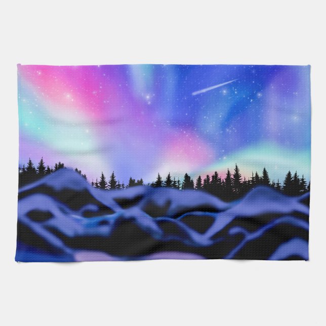 Dreamy Lights Kitchen Towel (Horizontal)