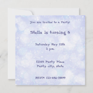 Dreamy Lilac Personalized Invitation