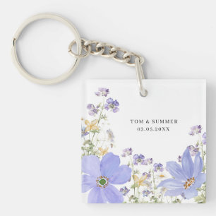Dreamy Lilac Wedding Keychain