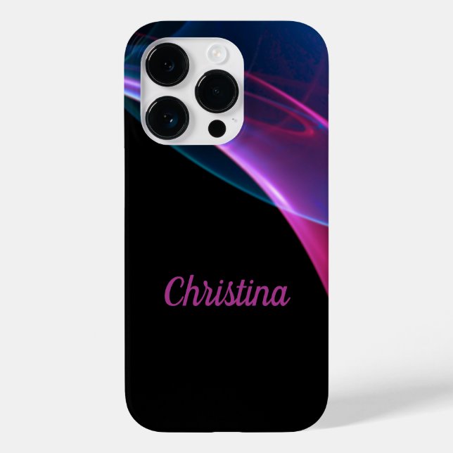 Dreamy Magenta and Blue Sweep Artwork Case-Mate iPhone Case (Back)