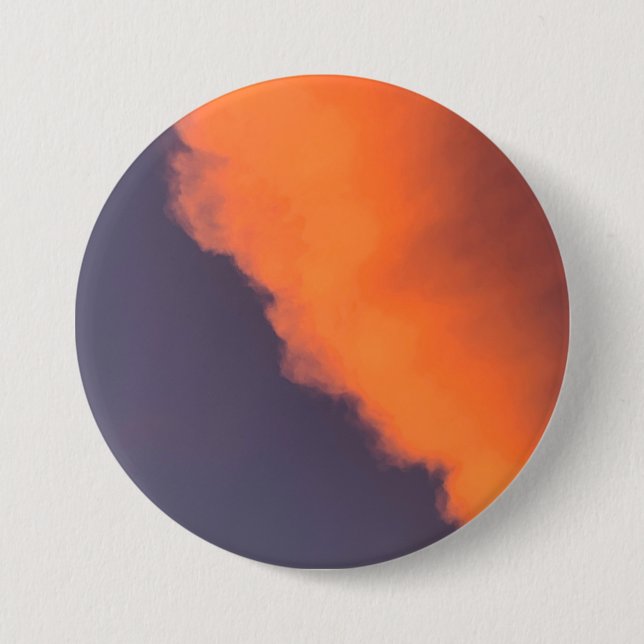 Dreamy, magical clouds  in dreamy, magical colours 3 inch round button (Front)