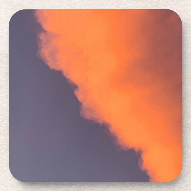 Dreamy, magical clouds  in dreamy, magical colours coaster (Front)