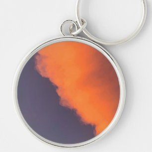Dreamy, magical clouds  in dreamy, magical colours keychain