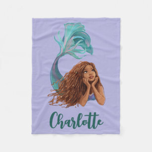 Dreamy Mermaid Ariel Art Fleece Blanket
