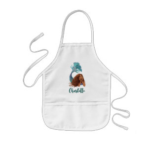 Dreamy Mermaid Ariel Art Kids Apron