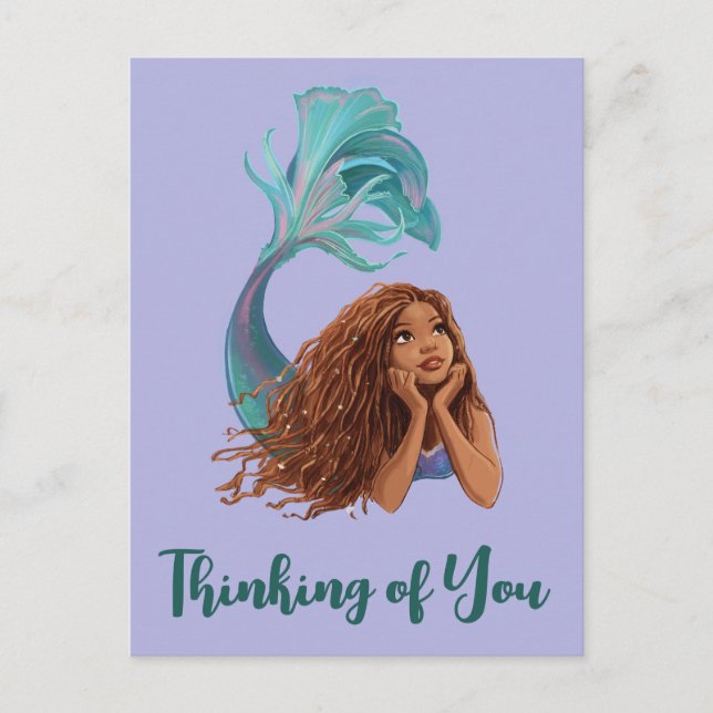 Dreamy Mermaid Ariel Art Postcard (Front)