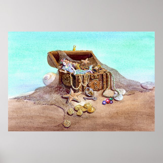 DREAMY MERMAID by SHARON SHARPE Poster (Front)