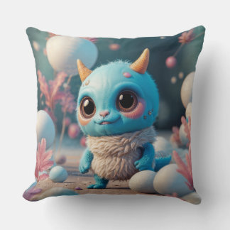 Dreamy Monster Pillowcase Throw Pillow