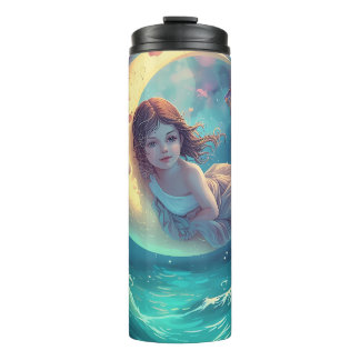 Dreamy Moon Girl Mug Design | Cute Baby Moon Art 