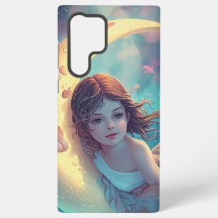 Dreamy Moon Girl Samsung Case Design Cute Baby