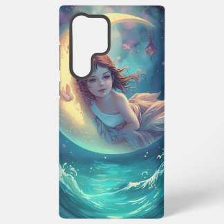 Dreamy Moon Girl Samsung Case Design | Cute Baby 