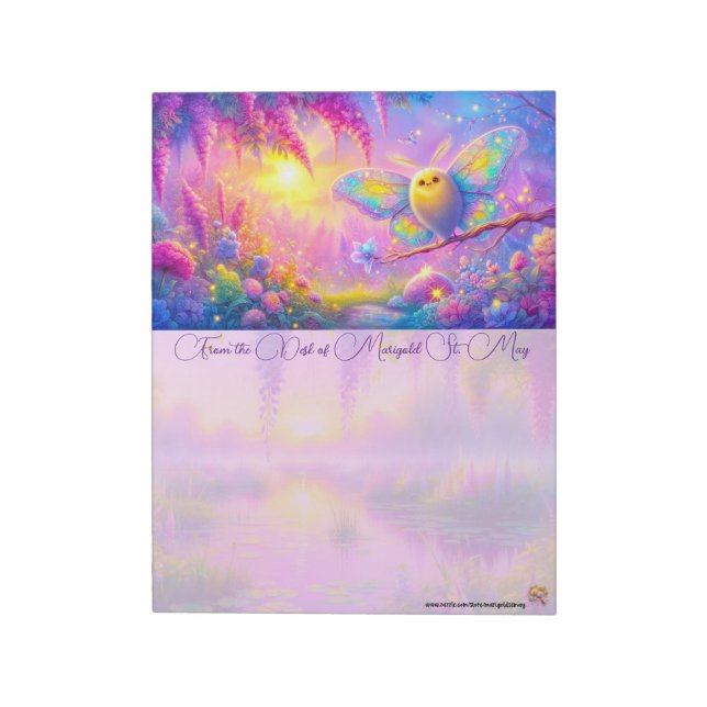 Dreamy Moth Notepad (Rotated)