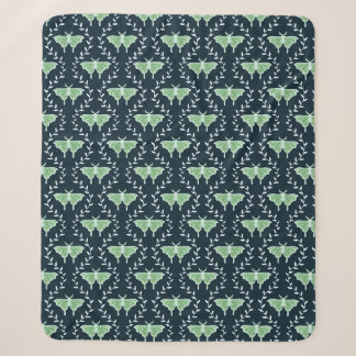 Dreamy Moths & Vines – Whimsical Moths Sherpa Blanket