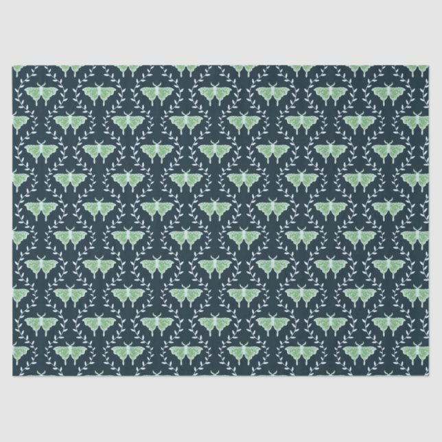 Dreamy Moths & Vines – Whimsical  Tissue Paper (Front)