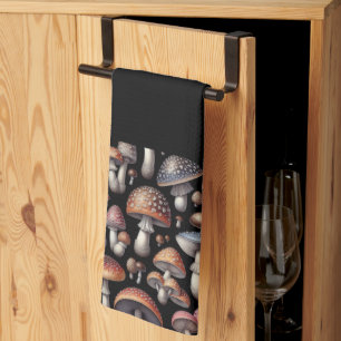 Dreamy Mushrooms Kitchen Towel