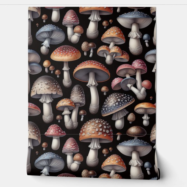 Dreamy Mushrooms Wallpaper (Unrolling)
