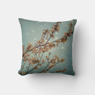 Dreamy Nature Motif Throw Pillow