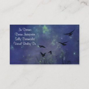 Dreamy Night Of The Birds Business Card