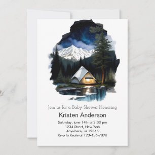 Dreamy Night Sky Adventure Baby Shower Invitation
